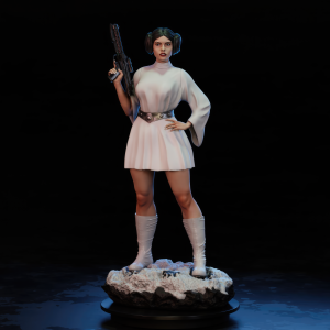 Princesa Leia 3D Model