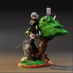 2B Nier Automata 3D Model