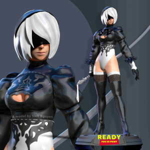 2B Nier Automata 3D Model
