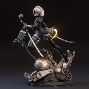 2B Nier Automata 3D Model
