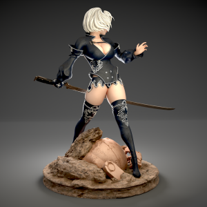 2B Nier Automata 3D Model