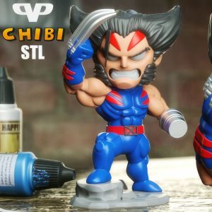 Wolverine Chibi 3D Model