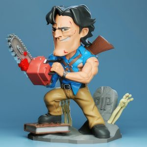 Ash Evil Dead Chibi 3D Model