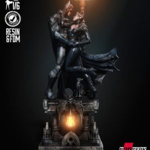 Batman and Catwoman 3D Model