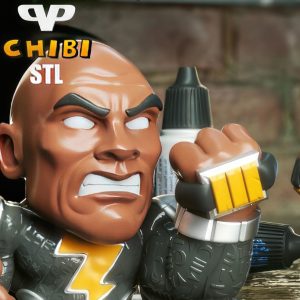 Black Adam Chibi 3D Model