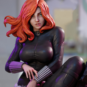 Black Widow 3D Model