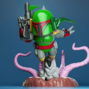 Boba Fett Chibi 3D Model