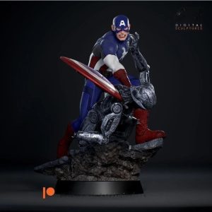Captain America 3D Model