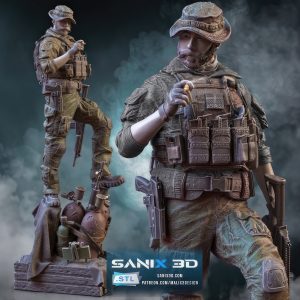Captain Price 3D Model