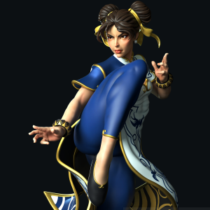 Chun Li 3D Model
