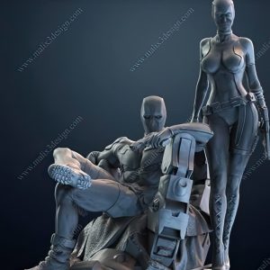 Deadpool & Lady Deadpool 3D Model