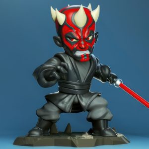 Darth Maul Chibi 3D Model