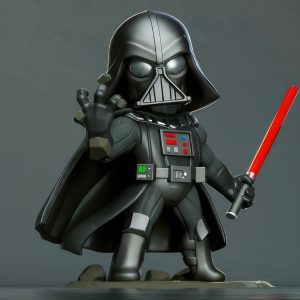 Darth Vader Chibi 3D Model