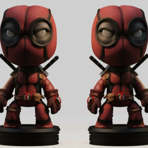 Deadpool Chibi 3D Model