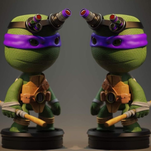 Donatello Chibi 3D Model