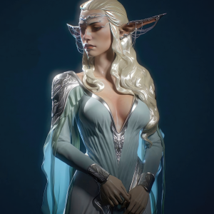 Elf Queen 3D Model