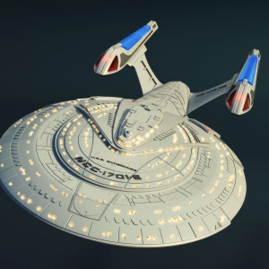 Enterprise NCC 1701 E 3D Model