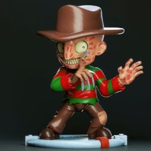 Freddy Krueger Chibi 3D Model