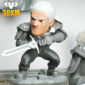 Henr yCavill Witcher Chibi 3D Model