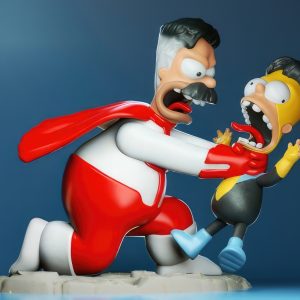 Homini-Man Chibi 3D Model