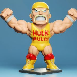 Hulk Hogan Chibi 3D Model