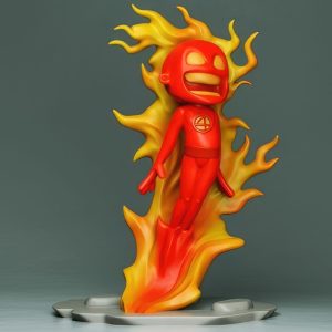 Human Torch Chibi 3D Model