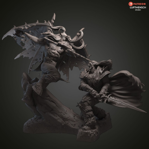 Illidan vs Arthas 3D Model