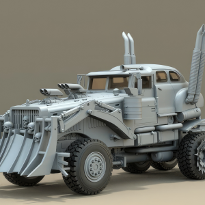 Mad Max War Rig Truck 3D Model