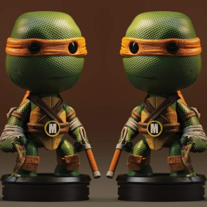 Michelagelo Chibi 3D Model