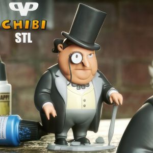 Penguin Chibi 3D Model