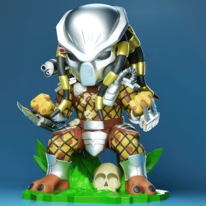Predator Chibi 3D Model