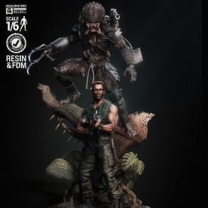 Predator and Dutch 3D Model