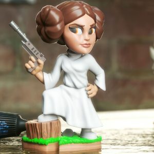 Princess Leia Chibi 3D Model