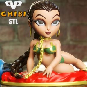 Princess Leia Slave Chibi 3D Model