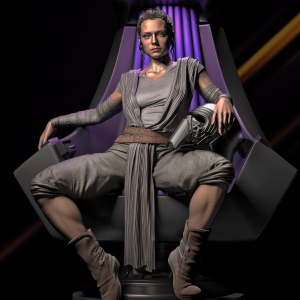 Rey Skywalker 3D Model