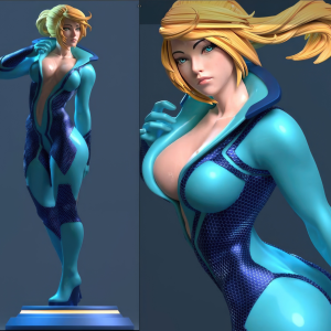 Samus Aran 3D Model