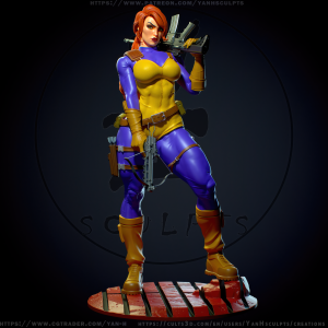 Scarlett 3D Model
