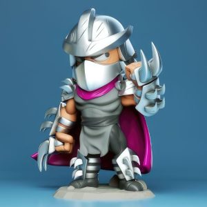 Shredder Chibi 3D Model