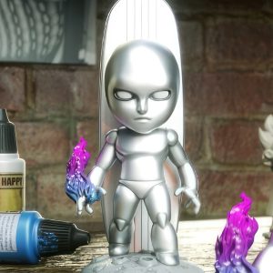 Silver Surfer Chibi 3D Model