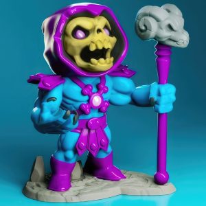 Skeletor Chibi 3D Model