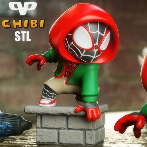 Spider-Man Miles Morales Chibi 3D Model