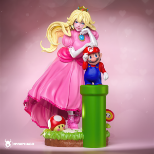 Super Mario - Princess Peach 3D Model