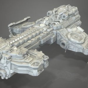 Terran Battlecruiser StarCraft 3D Model