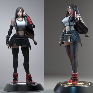 Tifa Final Fantasy 3D Model