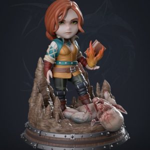Triss Chibi 3D Model