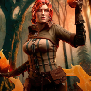 Triss Merigold 3D Model