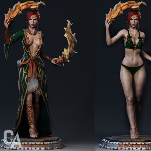 Triss Merigold 3D Model