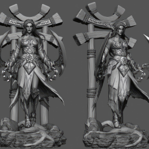 Tyrande Whisperwind 3D Model