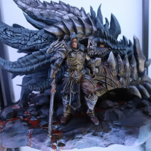 Varian Wrynn and Deathwing 3D Model