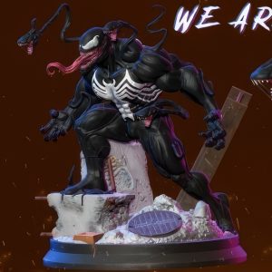 Venom and Mini Venoms 3D Model